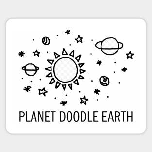 Planet Doodle Earth Sticker